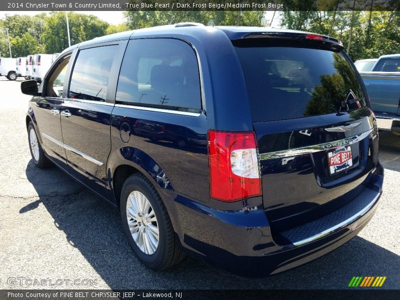 True Blue Pearl / Dark Frost Beige/Medium Frost Beige 2014 Chrysler Town & Country Limited