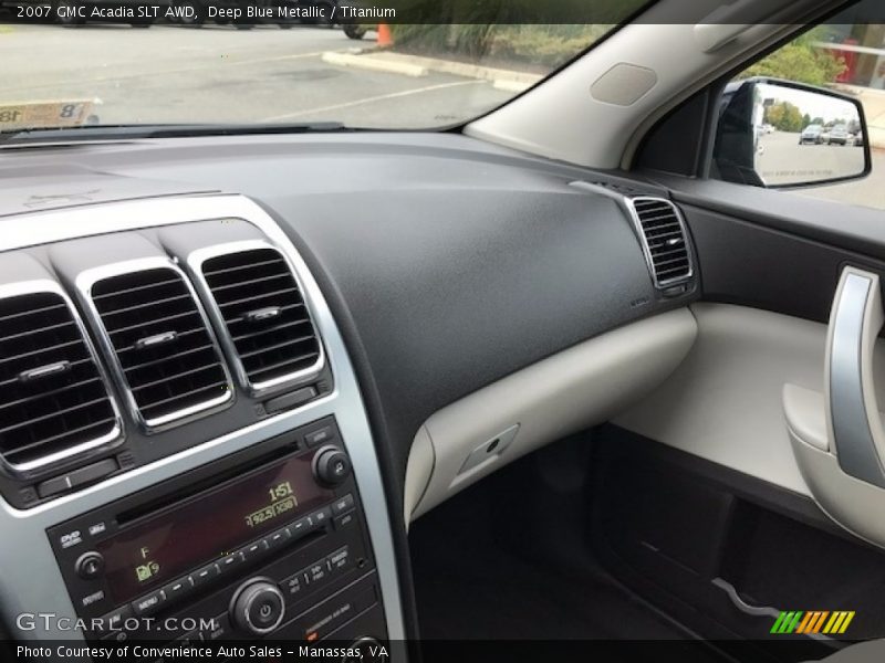 Deep Blue Metallic / Titanium 2007 GMC Acadia SLT AWD