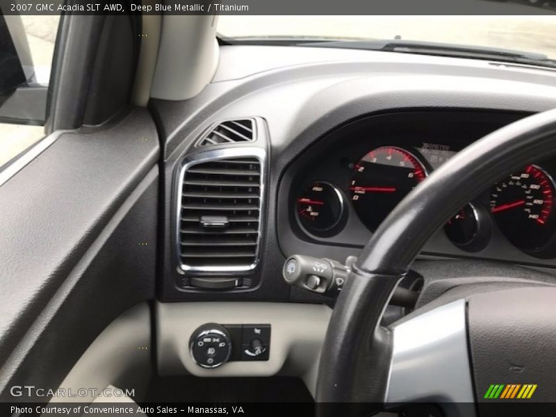 Deep Blue Metallic / Titanium 2007 GMC Acadia SLT AWD