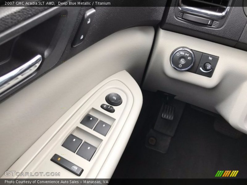 Deep Blue Metallic / Titanium 2007 GMC Acadia SLT AWD