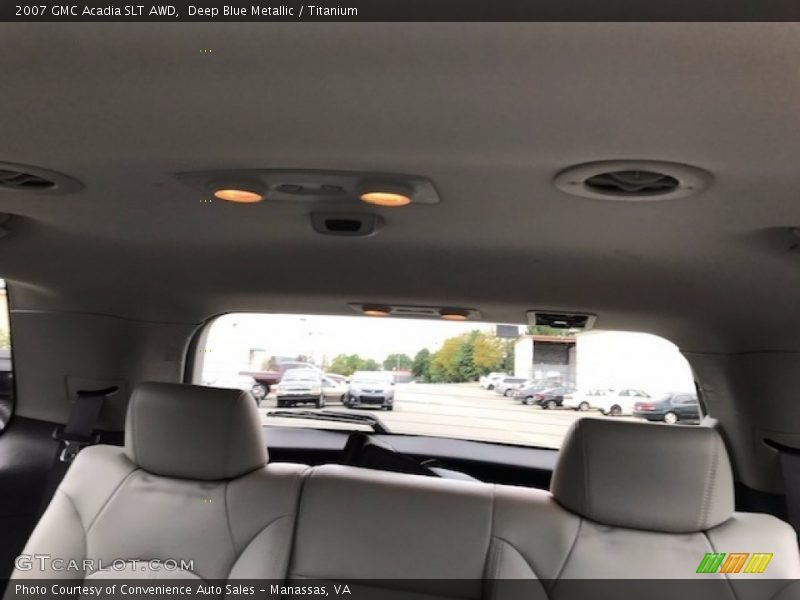 Deep Blue Metallic / Titanium 2007 GMC Acadia SLT AWD