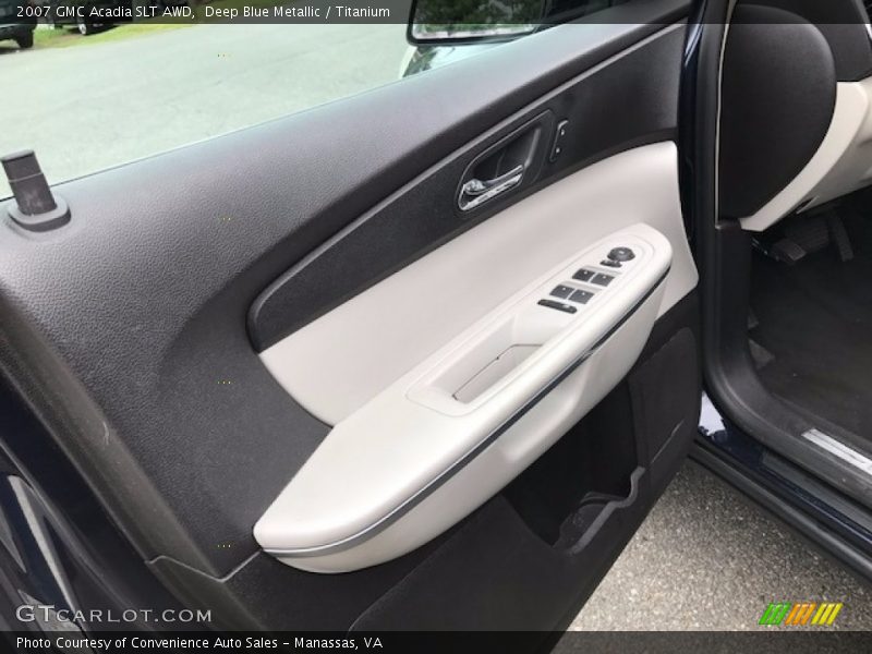 Deep Blue Metallic / Titanium 2007 GMC Acadia SLT AWD