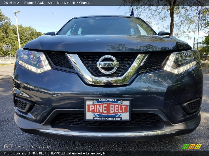 Arctic Blue Metallic / Charcoal 2016 Nissan Rogue S AWD