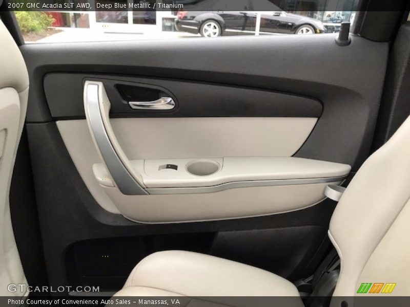 Deep Blue Metallic / Titanium 2007 GMC Acadia SLT AWD