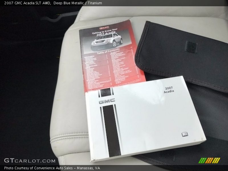 Deep Blue Metallic / Titanium 2007 GMC Acadia SLT AWD