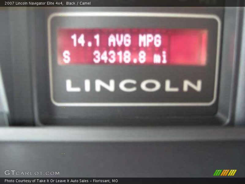 Black / Camel 2007 Lincoln Navigator Elite 4x4