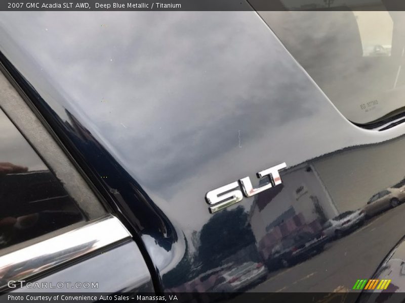 Deep Blue Metallic / Titanium 2007 GMC Acadia SLT AWD