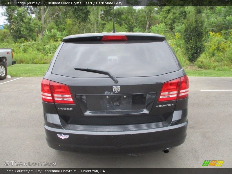 Brilliant Black Crystal Pearl / Dark Slate Gray 2010 Dodge Journey SE