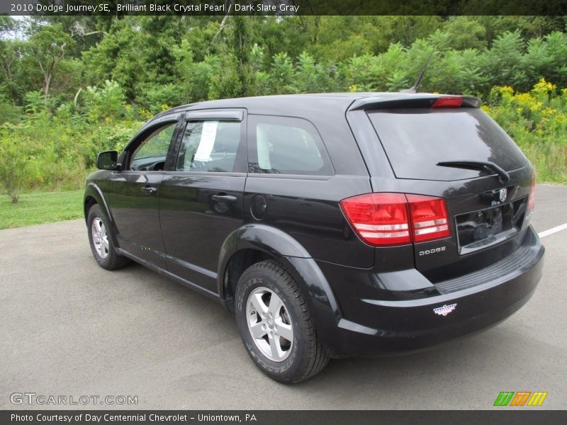 Brilliant Black Crystal Pearl / Dark Slate Gray 2010 Dodge Journey SE