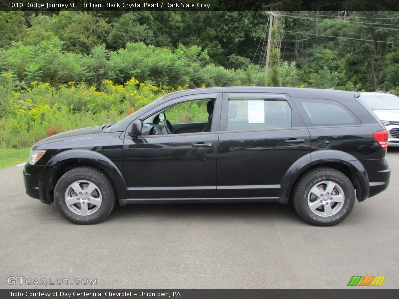 Brilliant Black Crystal Pearl / Dark Slate Gray 2010 Dodge Journey SE