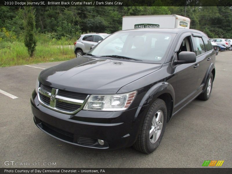 Brilliant Black Crystal Pearl / Dark Slate Gray 2010 Dodge Journey SE