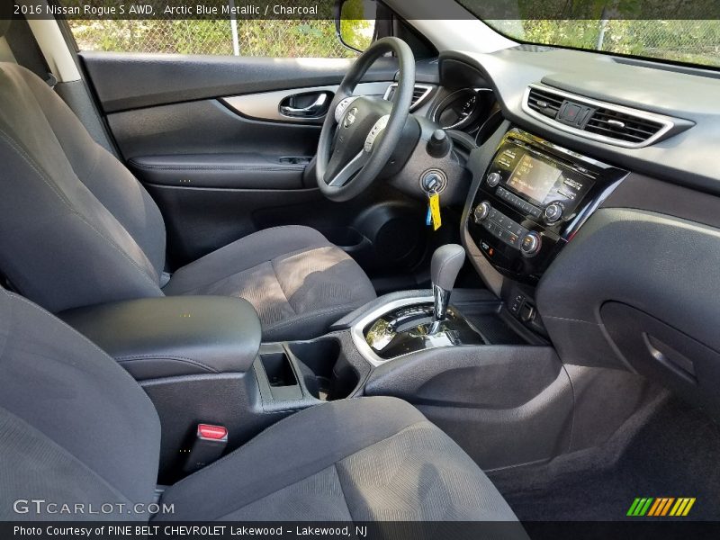 Arctic Blue Metallic / Charcoal 2016 Nissan Rogue S AWD