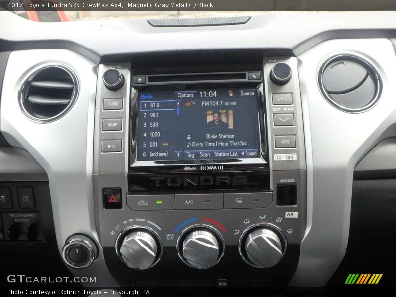 Magnetic Gray Metallic / Black 2017 Toyota Tundra SR5 CrewMax 4x4