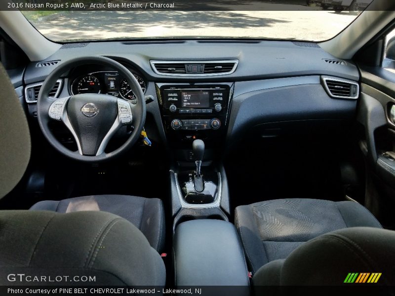 Arctic Blue Metallic / Charcoal 2016 Nissan Rogue S AWD