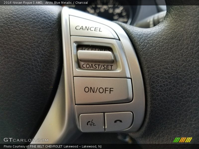 Arctic Blue Metallic / Charcoal 2016 Nissan Rogue S AWD