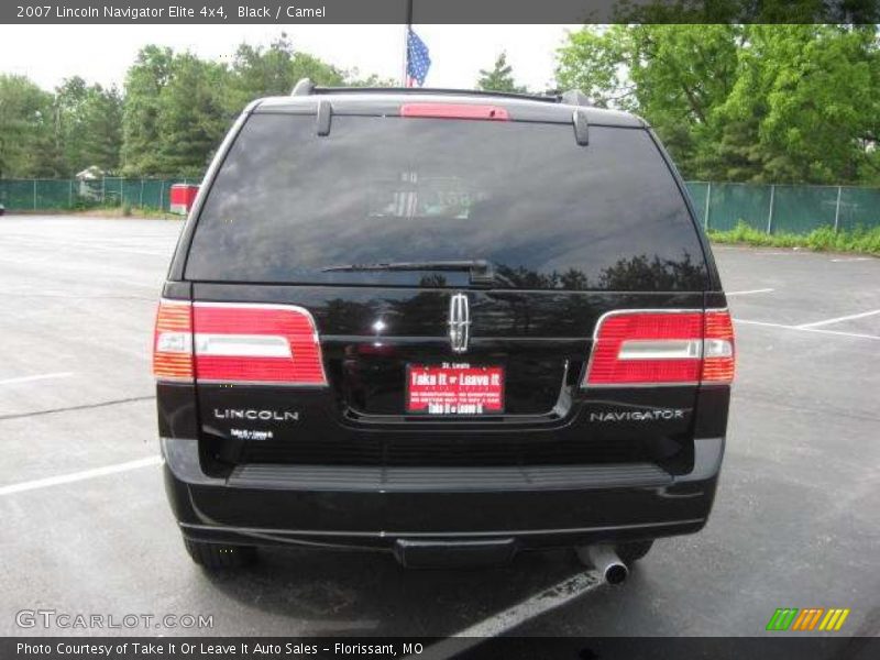 Black / Camel 2007 Lincoln Navigator Elite 4x4