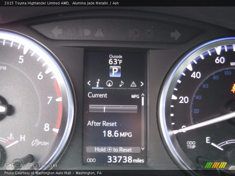 Alumina Jade Metallic / Ash 2015 Toyota Highlander Limited AWD