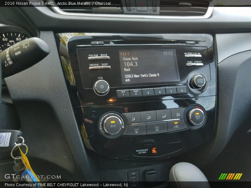 Arctic Blue Metallic / Charcoal 2016 Nissan Rogue S AWD