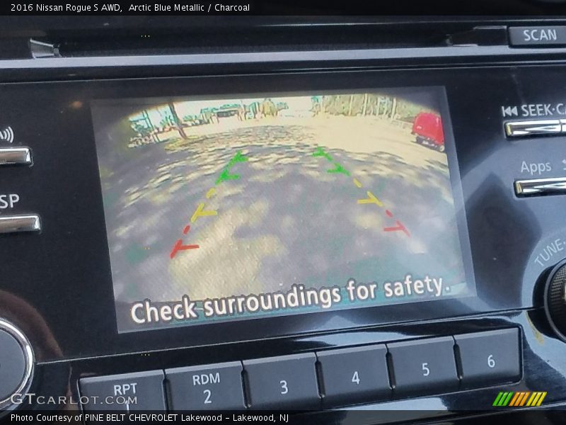 Arctic Blue Metallic / Charcoal 2016 Nissan Rogue S AWD