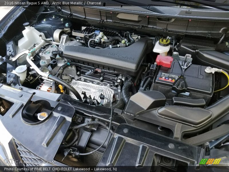 Arctic Blue Metallic / Charcoal 2016 Nissan Rogue S AWD