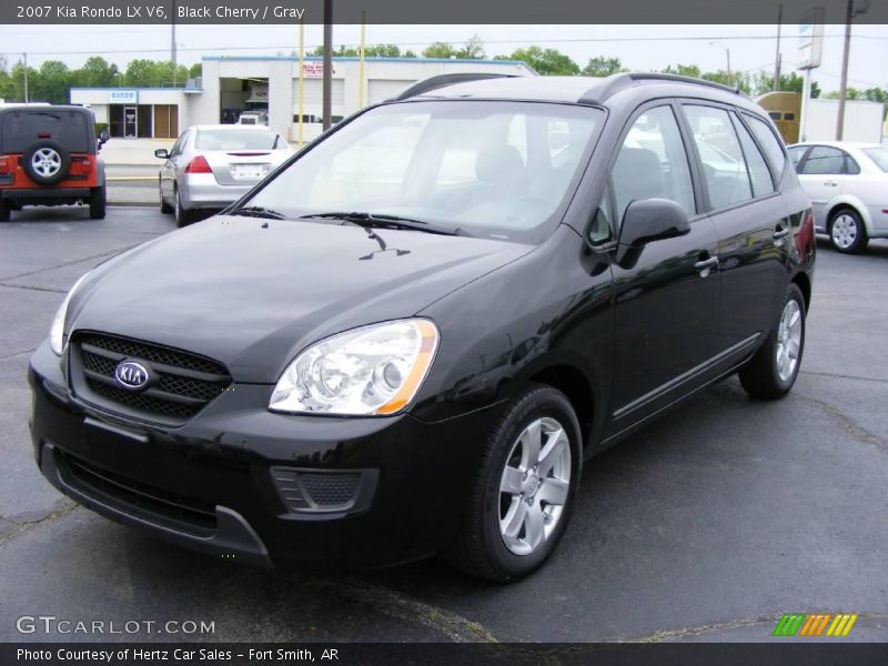 Black Cherry / Gray 2007 Kia Rondo LX V6