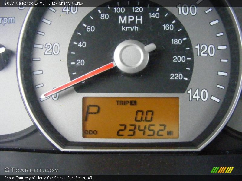 Black Cherry / Gray 2007 Kia Rondo LX V6