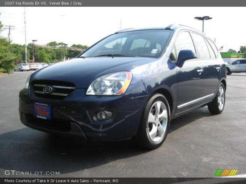 Velvet Blue / Gray 2007 Kia Rondo EX V6