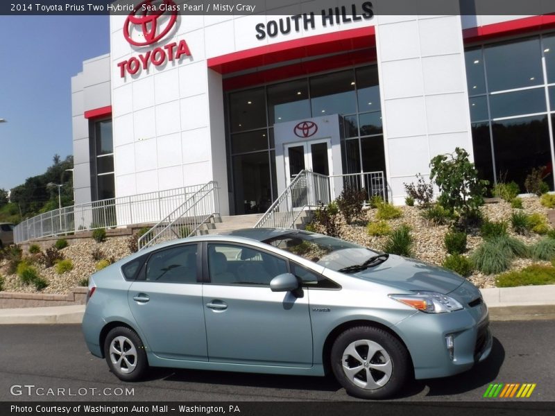 Sea Glass Pearl / Misty Gray 2014 Toyota Prius Two Hybrid