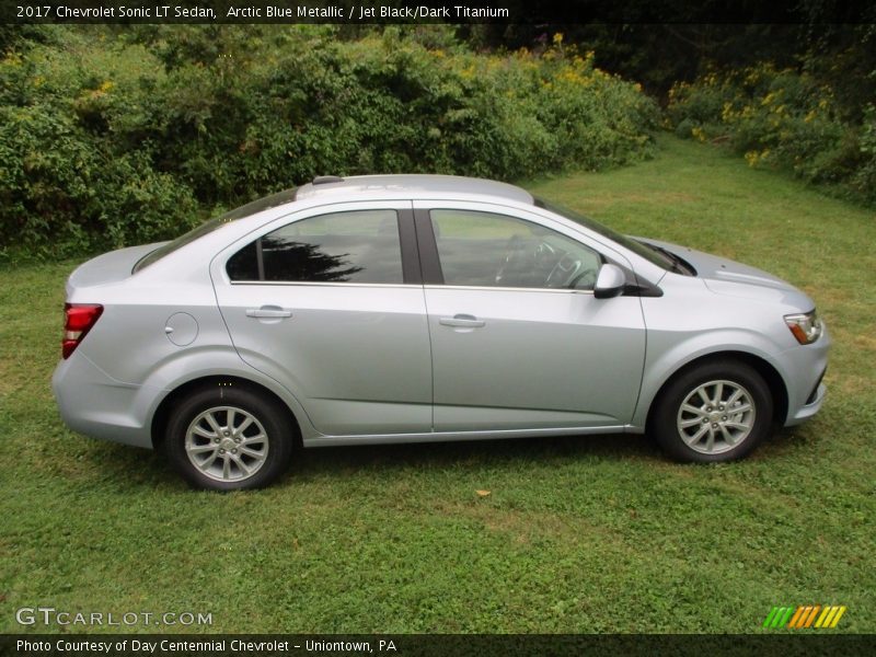 Arctic Blue Metallic / Jet Black/Dark Titanium 2017 Chevrolet Sonic LT Sedan