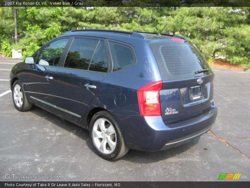 Velvet Blue / Gray 2007 Kia Rondo EX V6