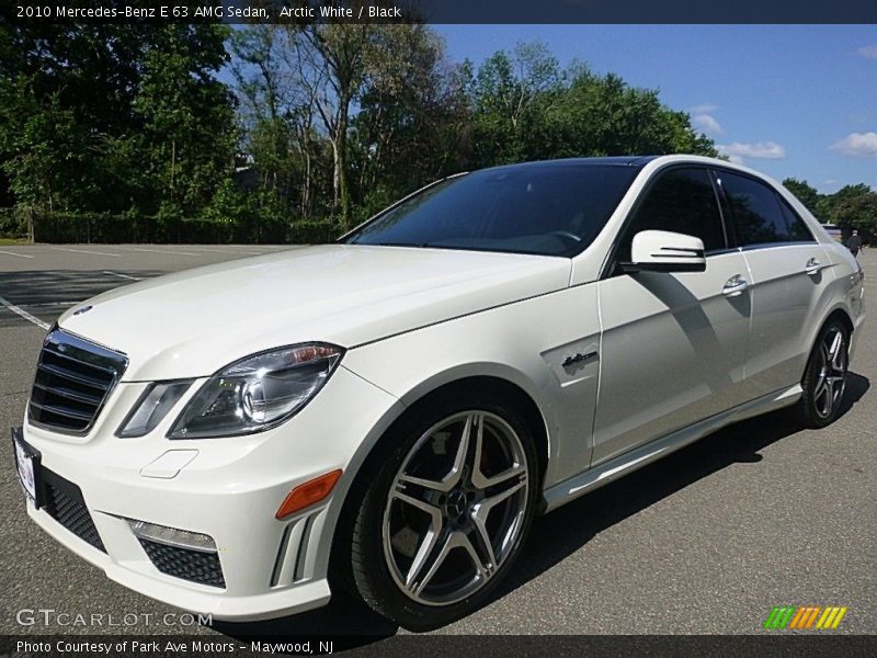 Arctic White / Black 2010 Mercedes-Benz E 63 AMG Sedan