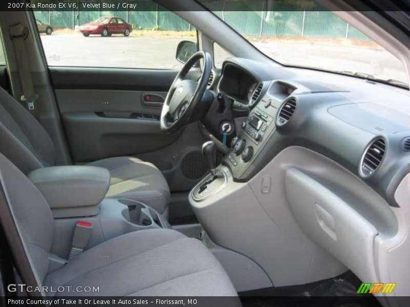 Velvet Blue / Gray 2007 Kia Rondo EX V6