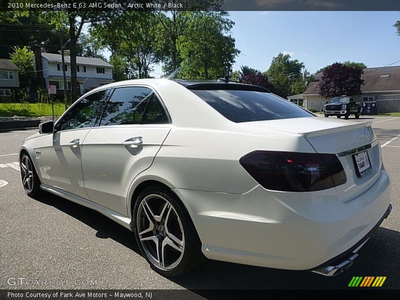 Arctic White / Black 2010 Mercedes-Benz E 63 AMG Sedan