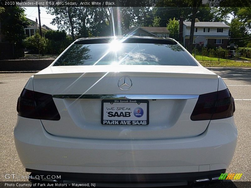 Arctic White / Black 2010 Mercedes-Benz E 63 AMG Sedan