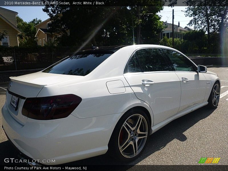 Arctic White / Black 2010 Mercedes-Benz E 63 AMG Sedan