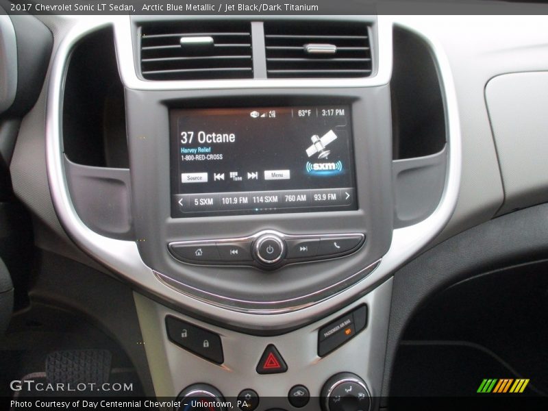 Arctic Blue Metallic / Jet Black/Dark Titanium 2017 Chevrolet Sonic LT Sedan