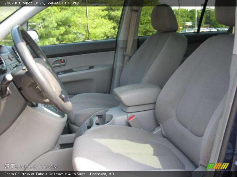 Velvet Blue / Gray 2007 Kia Rondo EX V6