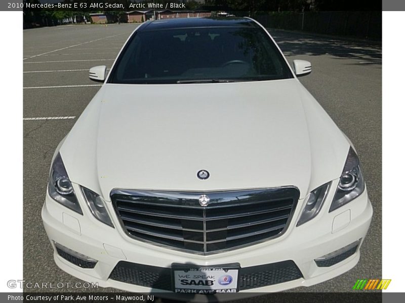 Arctic White / Black 2010 Mercedes-Benz E 63 AMG Sedan