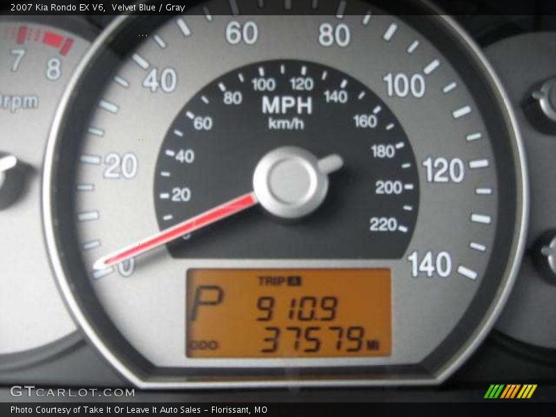 Velvet Blue / Gray 2007 Kia Rondo EX V6