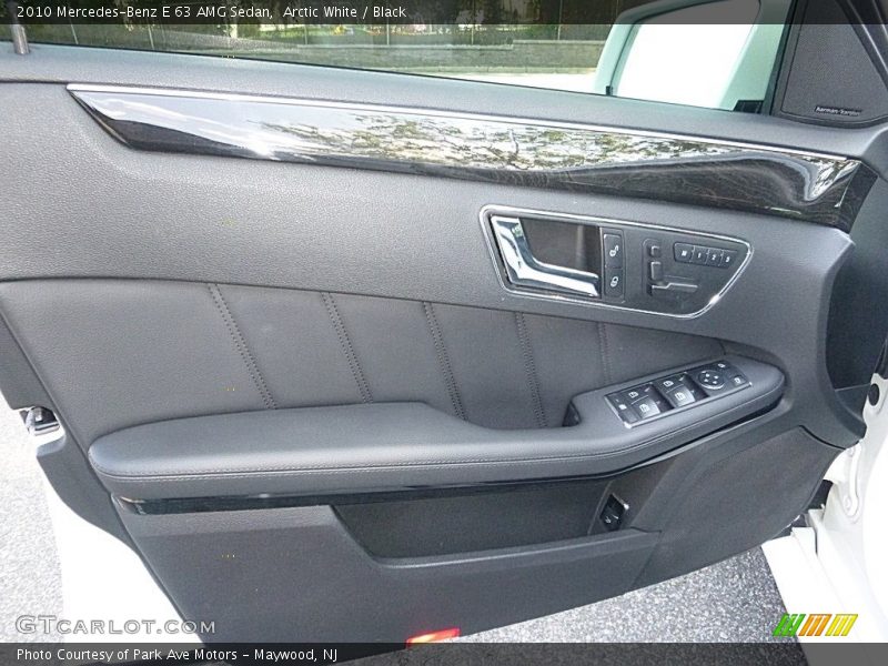 Arctic White / Black 2010 Mercedes-Benz E 63 AMG Sedan