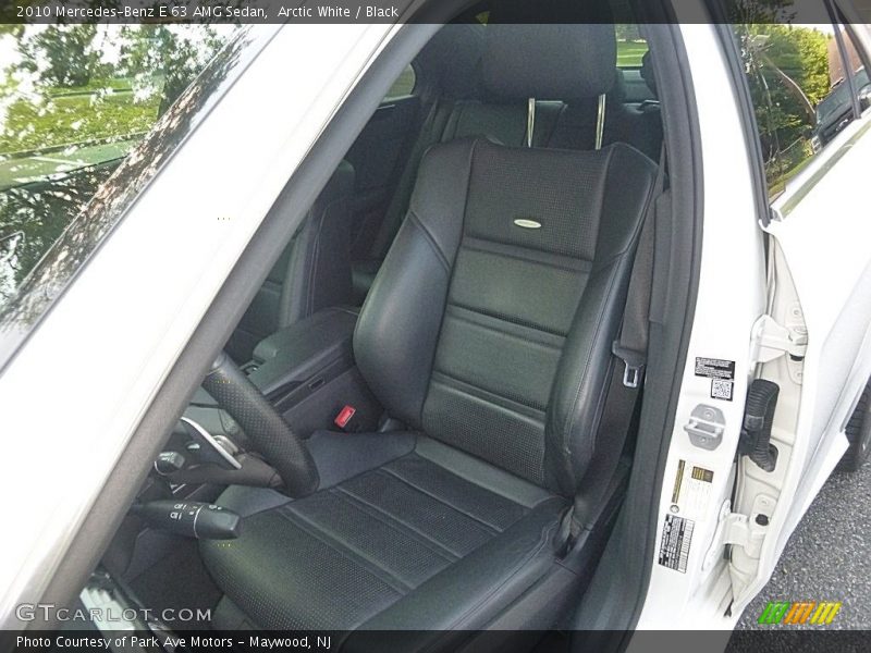 Arctic White / Black 2010 Mercedes-Benz E 63 AMG Sedan
