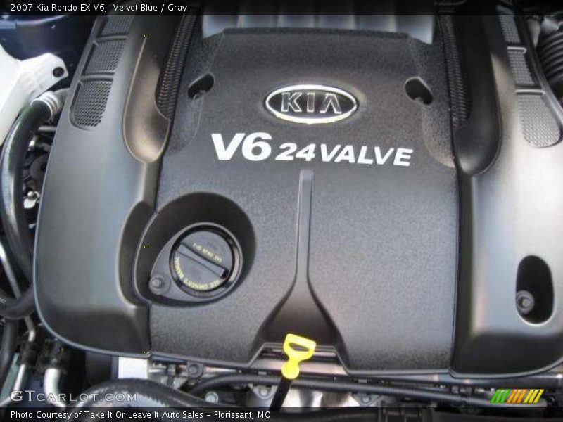 Velvet Blue / Gray 2007 Kia Rondo EX V6
