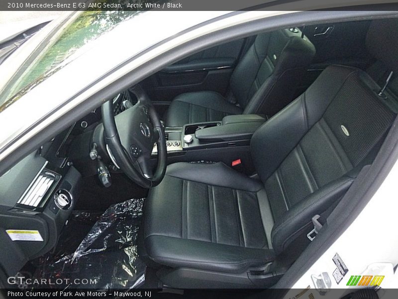 Arctic White / Black 2010 Mercedes-Benz E 63 AMG Sedan
