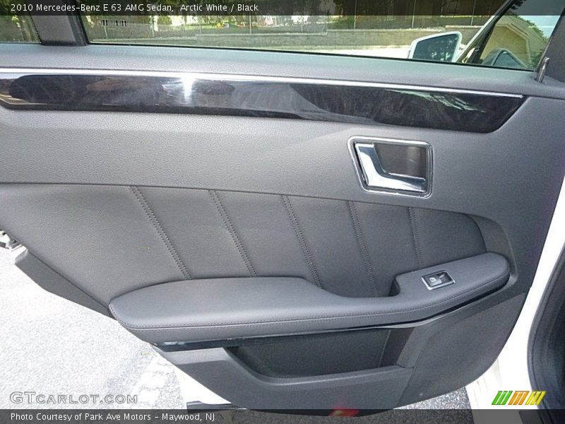 Arctic White / Black 2010 Mercedes-Benz E 63 AMG Sedan