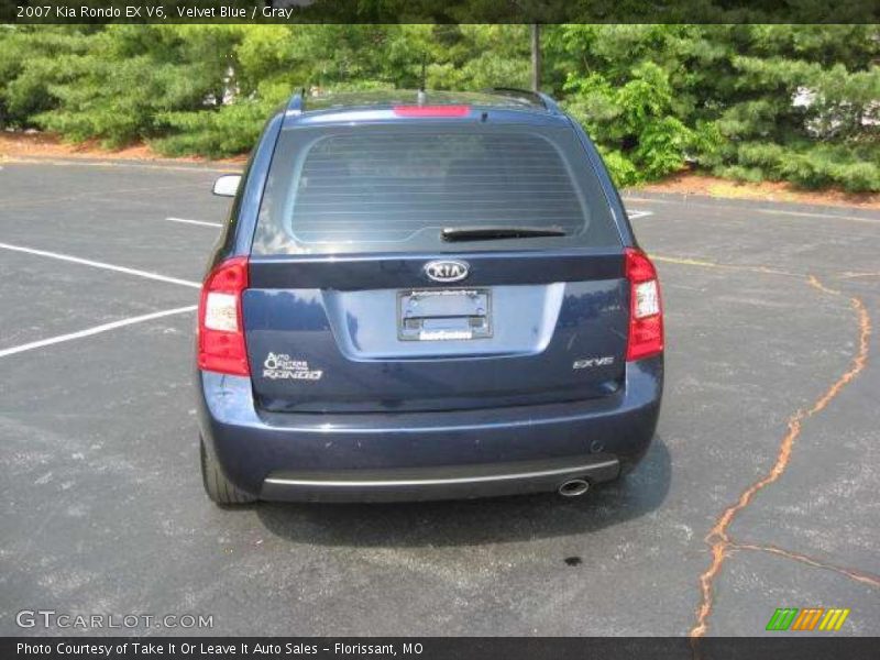 Velvet Blue / Gray 2007 Kia Rondo EX V6