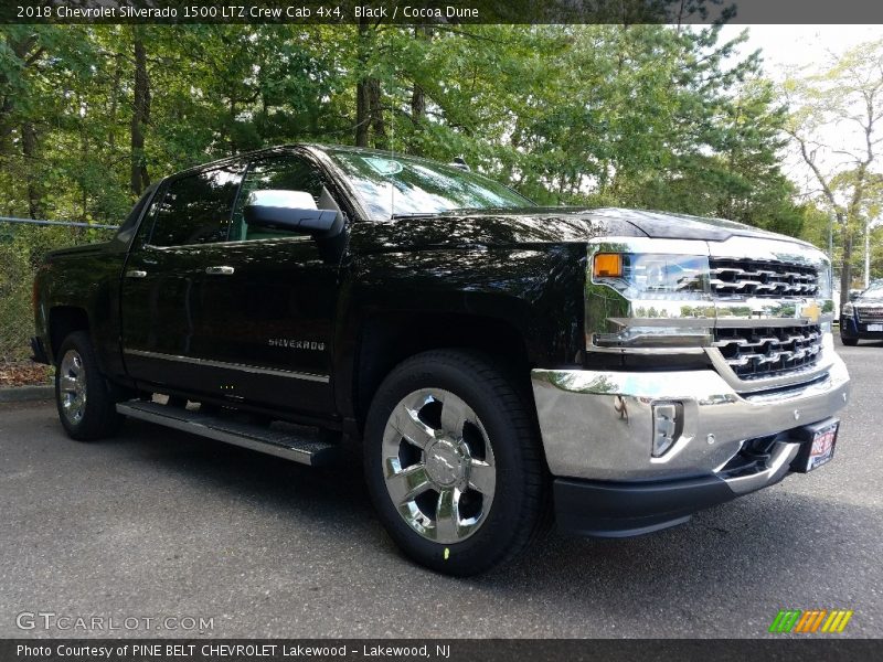 Black / Cocoa Dune 2018 Chevrolet Silverado 1500 LTZ Crew Cab 4x4