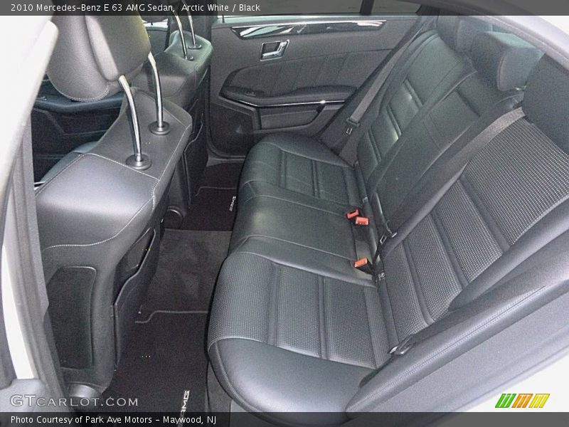 Arctic White / Black 2010 Mercedes-Benz E 63 AMG Sedan