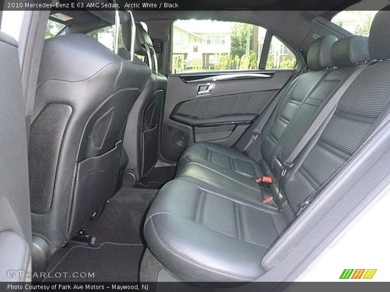 Arctic White / Black 2010 Mercedes-Benz E 63 AMG Sedan