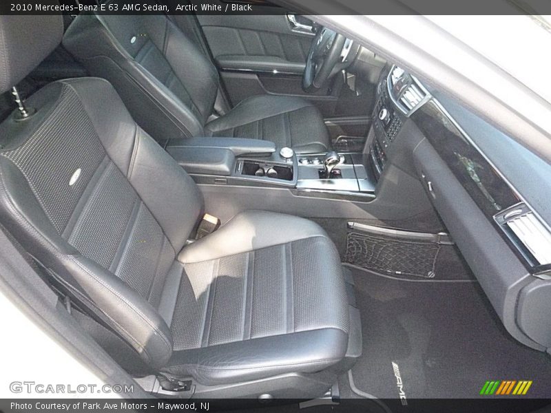 Arctic White / Black 2010 Mercedes-Benz E 63 AMG Sedan