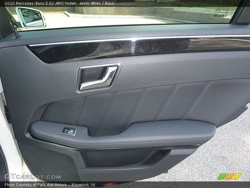 Arctic White / Black 2010 Mercedes-Benz E 63 AMG Sedan